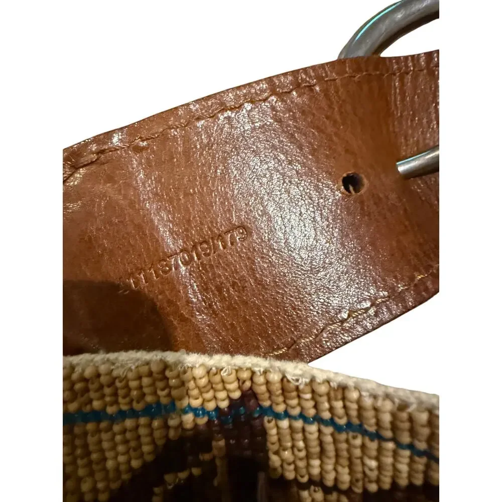 VTG Ralph Lauren Southwest Beaded Belt Turquoise Beads Women’s Sz. M